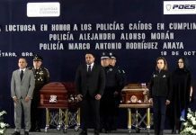 Realizan ceremonia y último pase de lista a los oficiales fallecidos en la 57