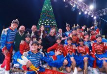 Arranca Festival Alegría 2023 en San Juan del Río con encendido de Mega Pino Navideño