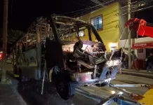 Se incendia transporte público en San Juan del Río