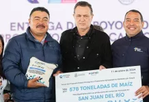 Reciben productores del campo sanjuanense 578 toneladas de maíz por parte de SEDEA