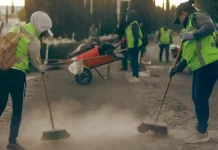 Roberto Cabrera supervisa trabajos de limpieza en Loma Alta