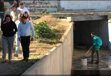 Secretaría de Servicios Públicos realiza limpieza en colonia México