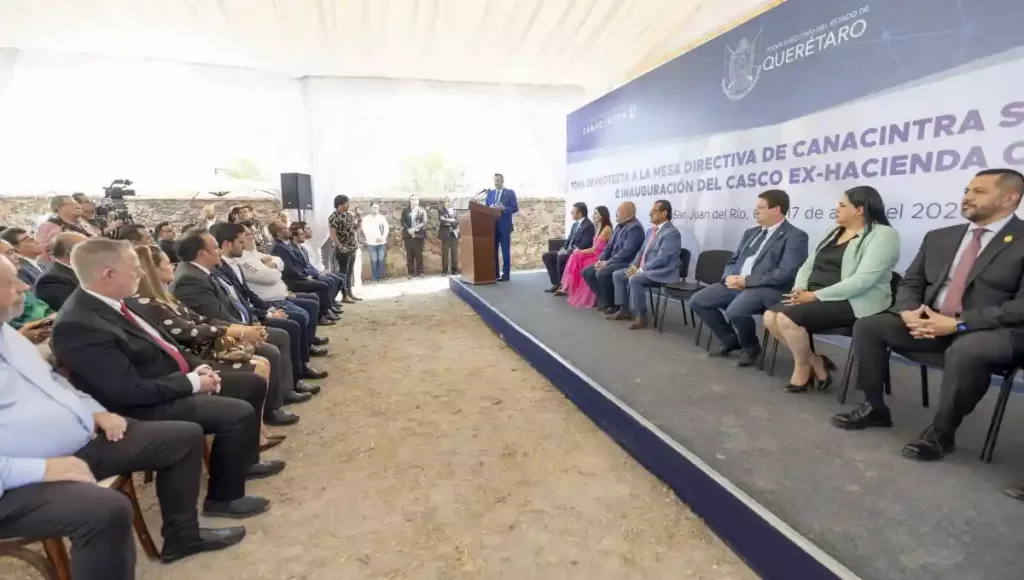 Héctor Manuel Rivadeneyra Díaz nuevo dirigente, también encabezó la inauguración del Casco Ex-Hacienda