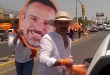 Calles de Tequisquiapan se cubren de naranja