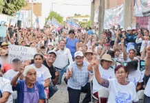 Con alegría y buen ánimo reciben a candidatos del PAN en La Valla y La Llave