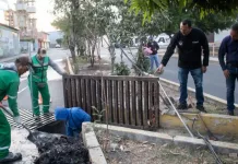 Roberto Cabrera supervisa trabajos de Servicios Públicos en Infonavit San Isidro