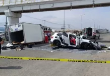 Fuerte accidente deja tres lesionados, dos de ellos de gravedad