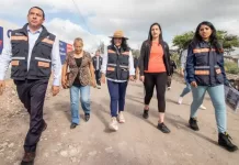 Roberto Cabrera supervisa rehabilitación de calles en Rancho de En medio donde se invierten 5.1 mdp