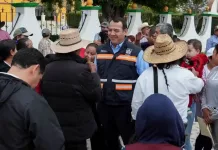 Roberto Cabrera entrega construcción de calle en Santa Bárbara La Cueva con 3.4 mdp de inversión