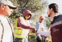 El alcalde Héctor Magaña puso en marcha su primer obra pública desde el día uno de su administración