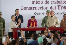 Claudia Sheinbaum da banderazo de salida a trabajos del Tren México – Querétaro