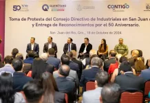 Toma protesta Gobernador a integrantes del Consejo Directivo de Industriales de San Juan del Río