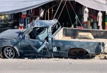 Brutal choque en la carretera 300, tras invadir carril