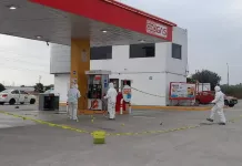 Robo con violencia a gasolinera en la 57