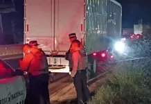 Motociclista derrapa y es embestido por tráiler, muere en la 57