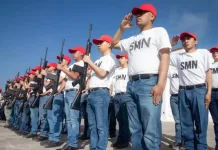 Liberan más de 300 hombres y mujeres voluntarias el Servicio Militar Nacional en San Juan del Río
