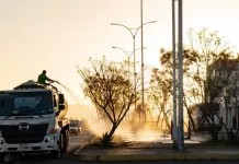 Roberto Cabrera supervisa trabajos de limpieza en zona Oriente del municipio