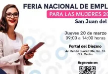 Anuncian Feria de Empleo para Mujeres en San Juan del Río con más de 700 vacantes