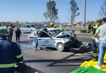 Fuerte accidente deja cuatro lesionados en la carretera 57