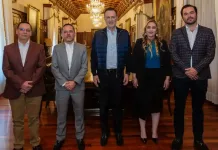 Diputados integrantes de la Mesa Directiva se reunieron con el gobernador Mauricio Kuri