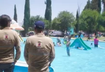 Elementos de la POES, SSPM y PC realizan recorrido para una Semana Santa segura