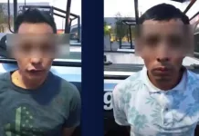 Detienen a dos personas por robo a transeúnte