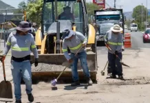 Aplican más de 14 mil metros cúbicos de material en labores de bacheo