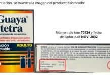 Emite COFEPRIS Alerta Sanitaria por Falsificación de Guaya tetra