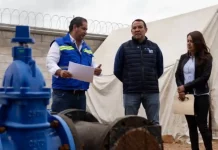 Supervisan avance de obra del tanque “Viveros”; fortalecerá el abasto de agua para más de 11 mil habitantes