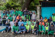 Supervisa Roberto Cabrera limpieza en Paseo de los Abuelos; recolectan más de 2 toneladas de basura y naturaleza