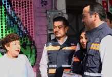 Roberto Cabrera supervisa rehabilitación de imagen urbana en 5 de Mayo que registra 82% de avance