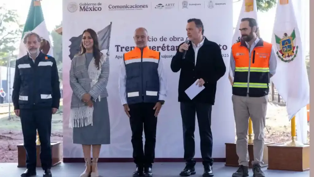 Inician trabajos del tren Querétaro - Irapuato 
