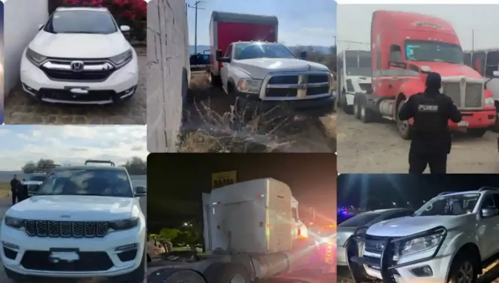 La Policía Estatal llevo a cabo diversos trabajos para la recuperación de vehículos robados en San Juan del Río, Pedro Escobedo, Corregidora y El Marqués.