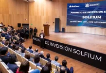 Invierte Solfium 10 mdd para su planta de energía solar en Querétaro