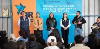 Realizan la primera entrega de pintura del Programa “Color para un Mejor San Juan”
