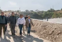 Supervisa Mauricio Kuri avance en la tercera celda del relleno sanitario de Huimilpan