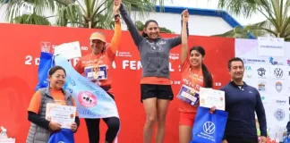 Más de 200 mujeres y cerca de una decena de hombres participan en la “Segunda Carrera Femenil 25N”