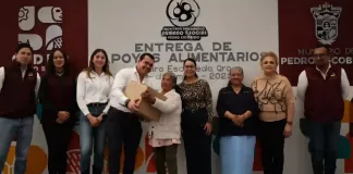 Entrega de 500 apoyos del Programa Corazones que Alimentan, en Pedro Escobedo