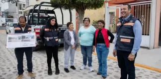 Entrega Roberto Cabrera rehabilitación de calles en Lomas de San Juan con una inversión de más de 3.2 mdp