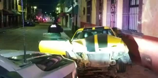 Impactante choque entre patrulla y vehículo particular en centro de SJR