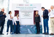 Inauguran Presidenta de México y Gobernador la Central Ciclo Combinado Josefa Ortiz Téllez Girón