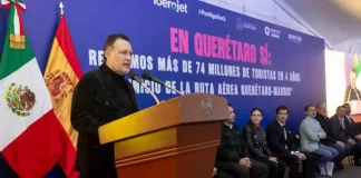 Llega primer vuelo de la ruta Querétaro – Madrid