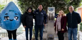 JAPAM entrega bebederos de agua en la comunidad de Ojo de Agua