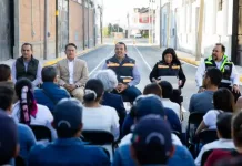 Entregan rehabilitación de calle 2 Poniente en Valle de Oro con una inversión de más de 4 mdp