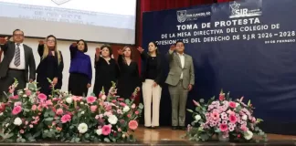 Autoridades toman protesta a la Mesa Directiva del Colegio de Profesionales del Derecho San Juan del Río