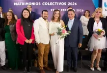 Más de 300 parejas formalizan su unión en Jornada de Matrimonios Colectivos