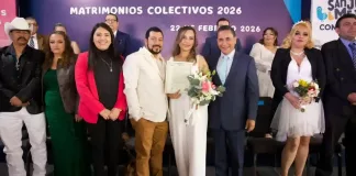 Más de 300 parejas formalizan su unión en Jornada de Matrimonios Colectivos