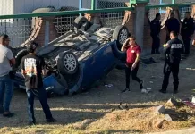 Aparatosa volcadura en la 120 deja varias jóvenes lesionadas