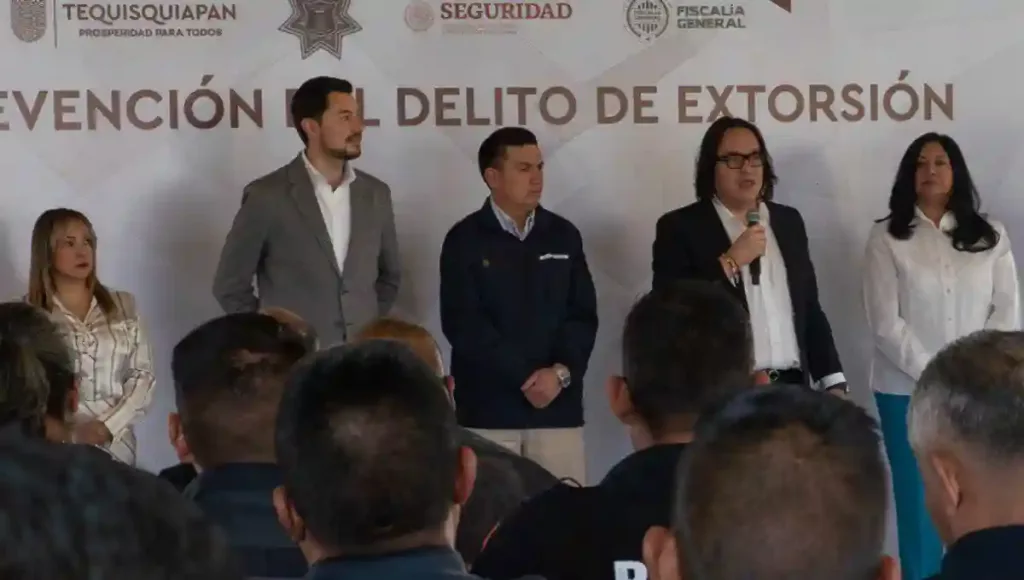 Realizan ponencia "Prevención del Delito de Extorsión" en Tequisquiapan.