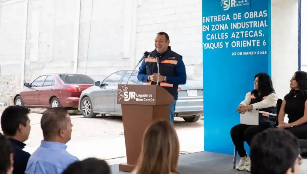 Las autoridades municipales realizaron la entrega de la rehabilitación de las calles Aztecas, Yaquis y Oriente 6, en el Nuevo Parque Industrial.